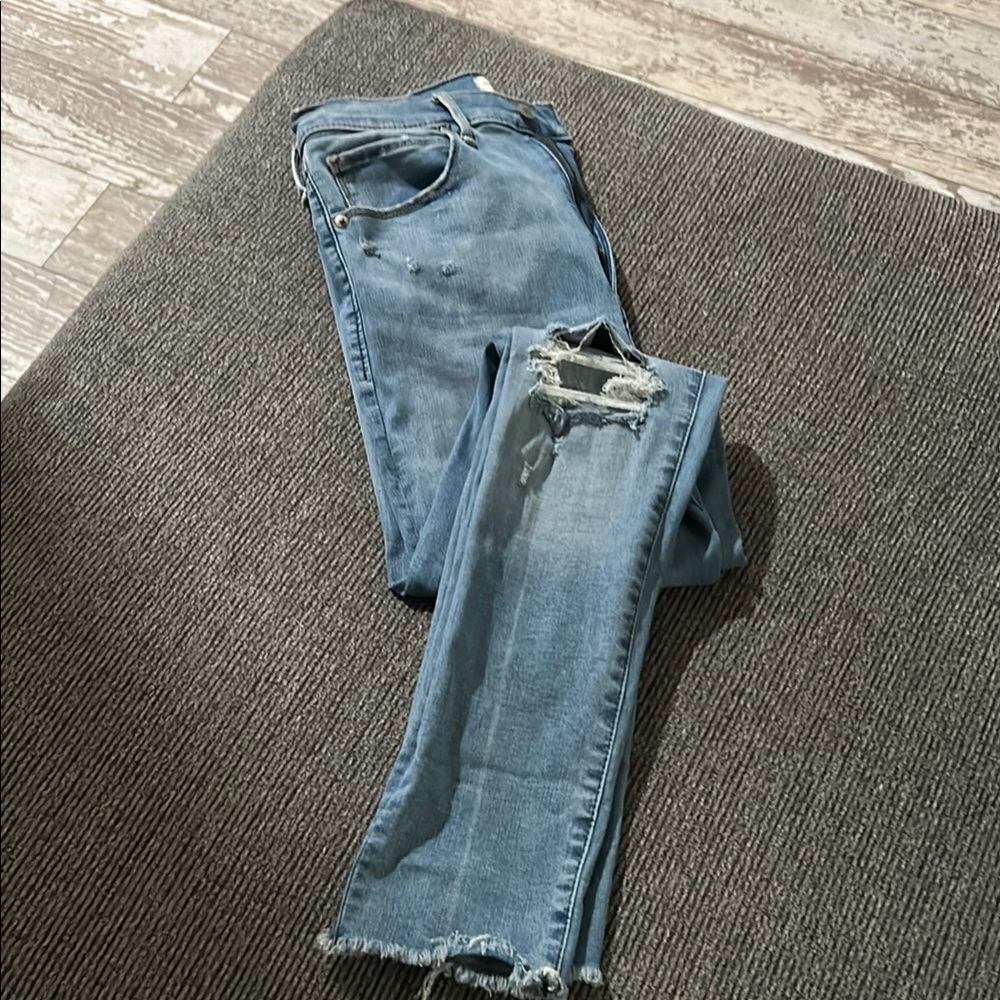 Abercrombie and Fitch 29 Distressed Blue Jeans